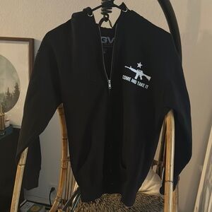 Machine gun Las Vegas zip up